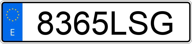 Numer rejestracyjny 8365LSG posiada SEAT LEON