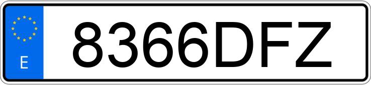 Numer rejestracyjny 8366DFZ posiada CITROEN C4