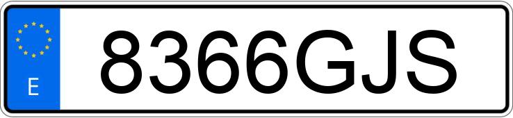 Registreringsnummeret 8366GJS har OPEL ZAFIRA