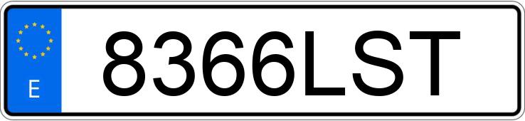 Numer rejestracyjny 8366LST posiada SUZUKI S-CROSS