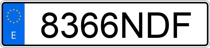 Numer rejestracyjny 8366NDF posiada AUDI Q6