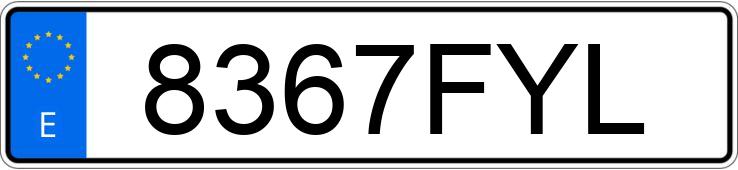 Numer rejestracyjny 8367FYL posiada CITROEN C8 Numer rejestracyjny 8367FYL posiada CITROEN C8