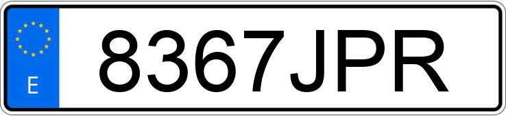 Numer rejestracyjny 8367JPR posiada AUDI A5 SPORTBACK