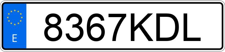 Die Registrierungsnummer 8367KDL hat DACIA DUSTER 1.5 DCI 110 AMBIANCE 4X4