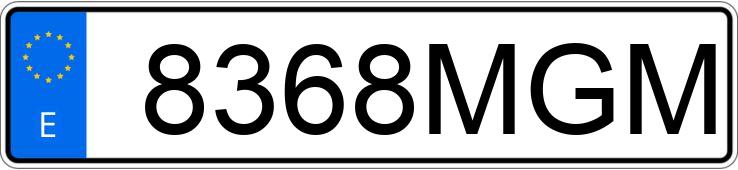 Numer rejestracyjny 8368MGM posiada PORSCHE TAYCAN Numer rejestracyjny 8368MGM posiada PORSCHE TAYCAN
