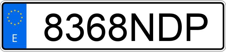 Registreringsnummeret 8368NDP har BMW SERIE 3