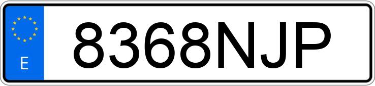 Numer rejestracyjny 8368NJP posiada DACIA DUSTER