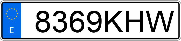 Numer rejestracyjny 8369KHW posiada SEAT LEON