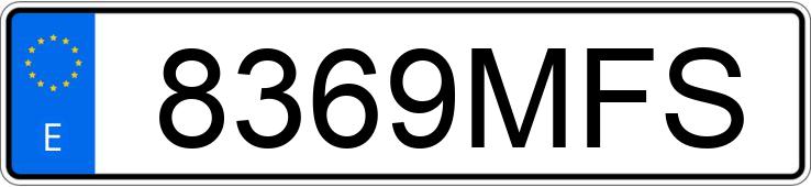 Numer rejestracyjny 8369MFS posiada BMW SERIE 3
