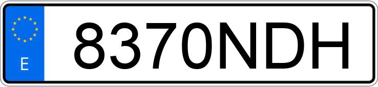 Numer rejestracyjny 8370NDH posiada APRILIA SX