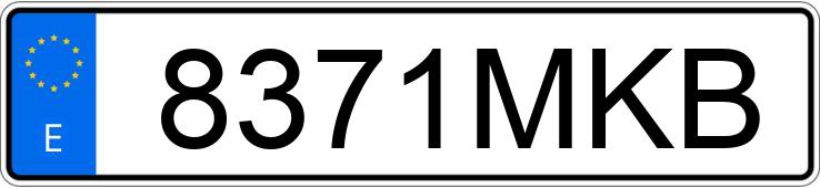 Registreringsnummeret 8371MKB har FIAT 500