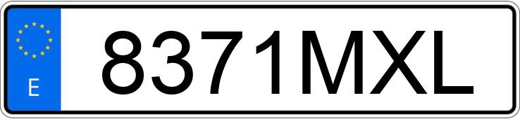 Numer rejestracyjny 8371MXL posiada MITSUBISHI PAJERO