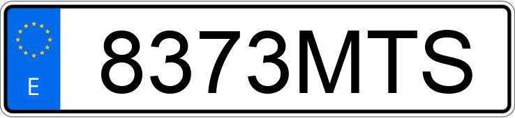 Numer rejestracyjny 8373MTS posiada AUDI E-TRON