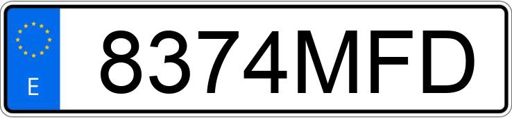 Numer rejestracyjny 8374MFD posiada AUDI Q3