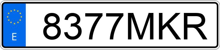 Numer rejestracyjny 8377MKR posiada MERCEDES E (213)