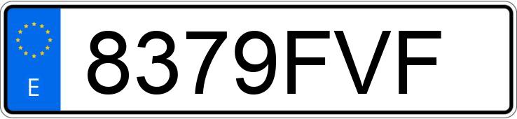 Numer rejestracyjny 8379FVF posiada HONDA FORZA