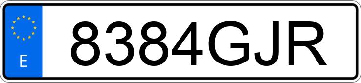 Numer rejestracyjny 8384GJR posiada OPEL MERIVA