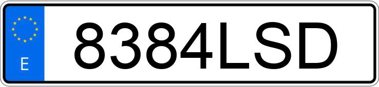 Numer rejestracyjny 8384LSD posiada MERCEDES GLC (253) Numer rejestracyjny 8384LSD posiada MERCEDES GLC (253)