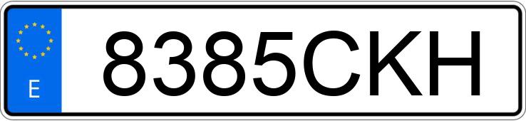 Numer rejestracyjny 8385CKH posiada AUDI A4