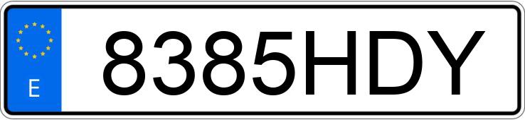 Numer rejestracyjny 8385HDY posiada TOYOTA PRIUS 1.8 VVT-I HSD EXECUTIVE