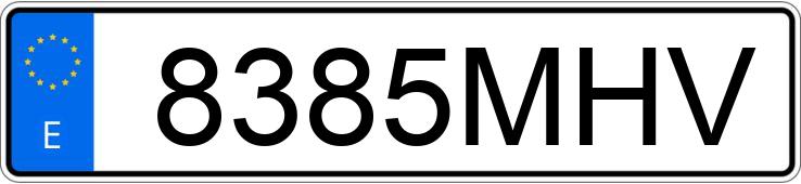 Numer rejestracyjny 8385MHV posiada SKODA FABIA