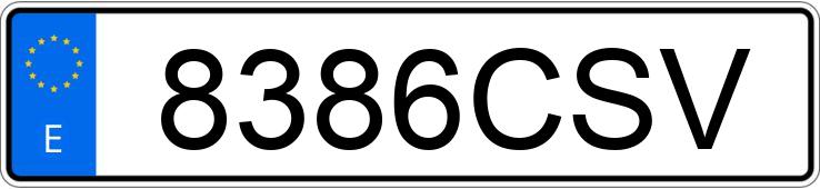 Numer rejestracyjny 8386CSV posiada CITROEN C3 PLURIEL