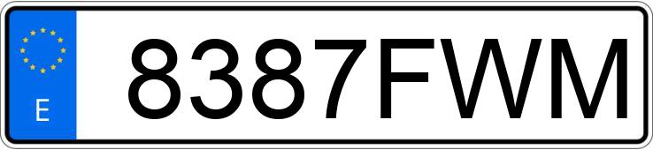 Numer rejestracyjny 8387FWM posiada NISSAN NAVARA