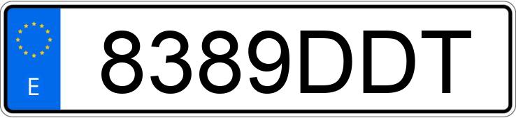 Numer rejestracyjny 8389DDT posiada MITSUBISHI GALANT Numer rejestracyjny 8389DDT posiada MITSUBISHI GALANT
