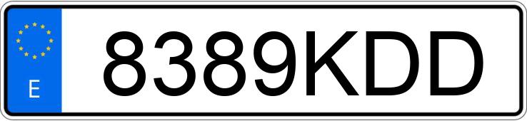 Numer rejestracyjny 8389KDD posiada FORD KUGA