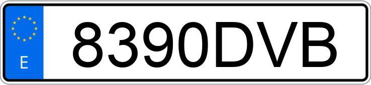 Numer rejestracyjny 8390DVB posiada MITSUBISHI COLT