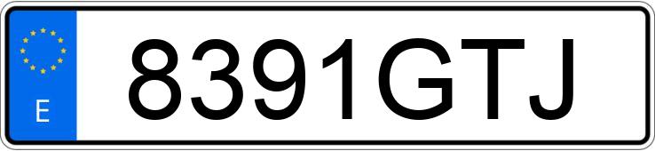 Numer rejestracyjny 8391GTJ posiada VOLKSWAGEN PASSAT