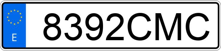 Numer rejestracyjny 8392CMC posiada CITROEN XSARA