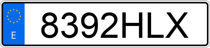 Numer rejestracyjny 8392HLX posiada HYUNDAI I20