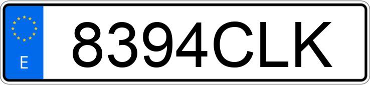 Numer rejestracyjny 8394CLK posiada CITROEN JUMPY