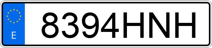 Numer rejestracyjny 8394HNH posiada RENAULT CLIO