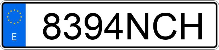 Numer rejestracyjny 8394NCH posiada CITROEN C3