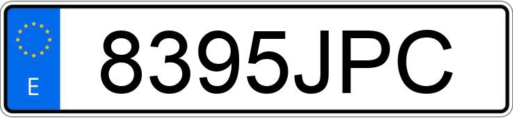 Numer rejestracyjny 8395JPC posiada CITROEN JUMPER