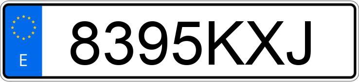 Numer rejestracyjny 8395KXJ posiada TOYOTA PROACE