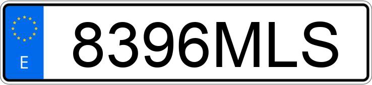 Numer rejestracyjny 8396MLS posiada AUDI A3 SPORTBACK