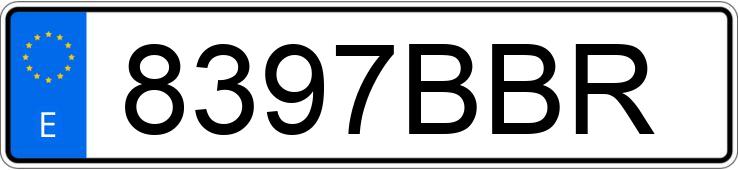 Numer rejestracyjny 8397BBR posiada PEUGEOT 206 Numer rejestracyjny 8397BBR posiada PEUGEOT 206