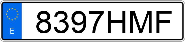 Numer rejestracyjny 8397HMF posiada FIAT PUNTO