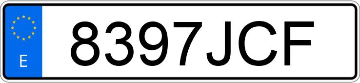 Numer rejestracyjny 8397JCF posiada VOLKSWAGEN MULTIVAN