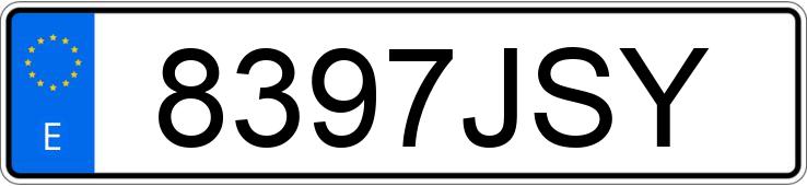 Numer rejestracyjny 8397JSY posiada VOLKSWAGEN TIGUAN