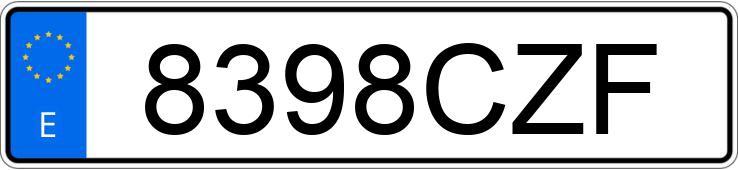 Numer rejestracyjny 8398CZF posiada RENAULT ESPACE Numer rejestracyjny 8398CZF posiada RENAULT ESPACE