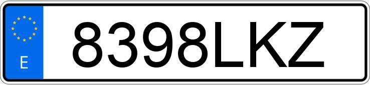 Numer rejestracyjny 8398LKZ posiada PEUGEOT 2008