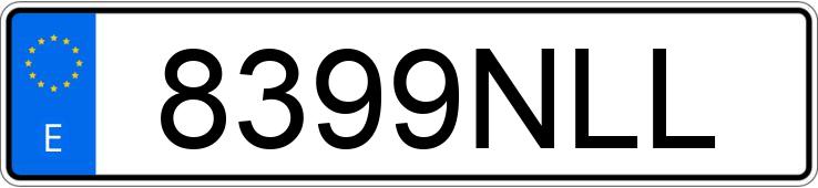 Numer rejestracyjny 8399NLL posiada FIAT 600