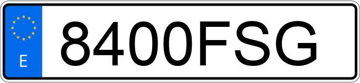 Numer rejestracyjny 8400FSG posiada BMW SERIE 3