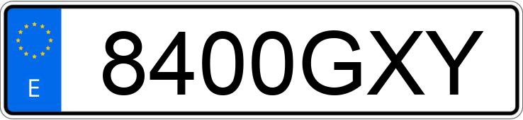 Numer rejestracyjny 8400GXY posiada PEUGEOT 207 Numer rejestracyjny 8400GXY posiada PEUGEOT 207