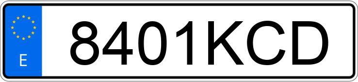 El número de registro 8401KCD tiene TOYOTA YARIS El número de registro 8401KCD tiene TOYOTA YARIS