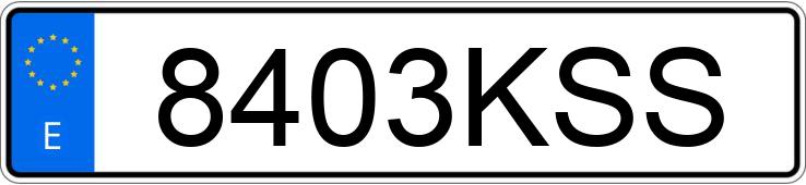 Numer rejestracyjny 8403KSS posiada MERCEDES A (177)